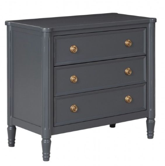 Furniture of America® Altamira Malta Blue Oversized Nightstand-0