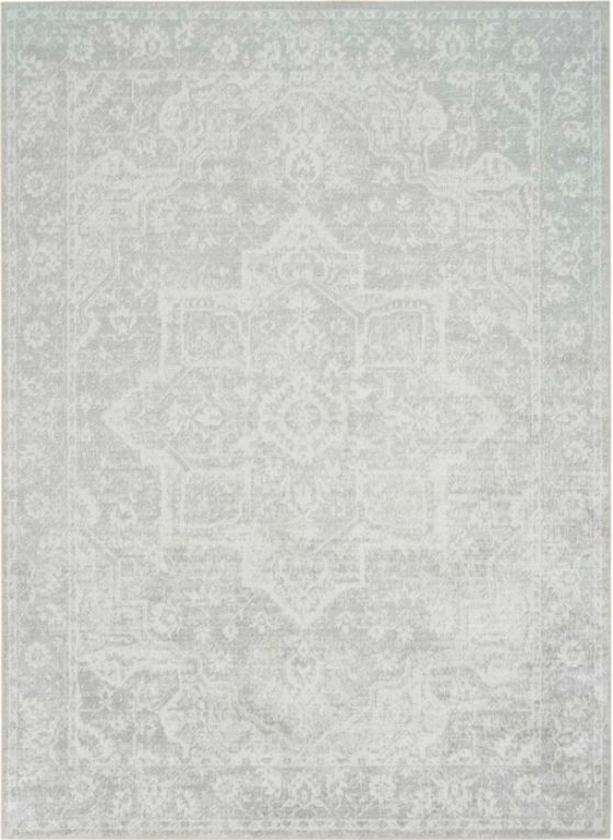 Nourison Home™ Astra Machine Washable Gray 5'x7' Style 1 Area Rug-0