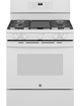 GE® 30" White Freestanding Gas Range-0