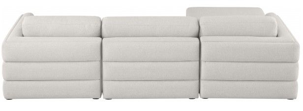 Meridian Furniture Beckham 4-Piece Beige Linen Polyester Modular Sectional Set-1