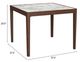 Zuo® Modern Vernon White Dining Table with Walnut Base-4