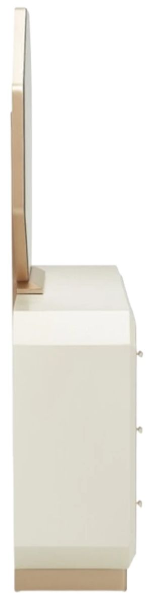 Michael Amini® La Rachelle Medium Champagne Dresser and Mirror-3