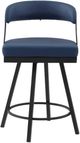 Homelegance® Crowley Blue Counter Swivel Chair-4