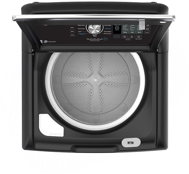 GE® Diamond Gray Top Load Washer & Electric Dryer Laundry Pair-4