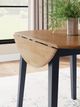 Signature Design by Ashley® Gesthaven Natural Round Dining Drop Leaf Table with Blue Base-4