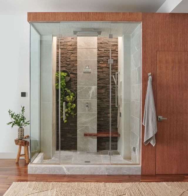 Brizo Frank Lloyd Wright® Bath Collection Brilliance® Luxe Nickel®/Wood Robe Hook-1