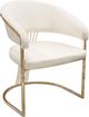 Diamond Sofa® Solstice Cream/Polished Gold Dining Chair-0
