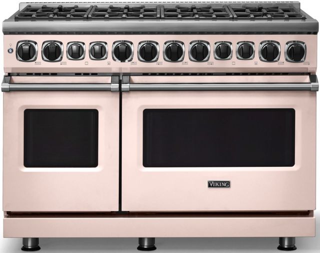 Viking® 7 Series 48'' Blush Sealed Burner Pro Style Dual Fuel Range-0