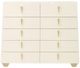Michael Amini® Fantosini Gold Creamy Pearl Drawer Chest-1
