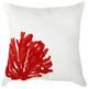 A & B Home Red/White 18" Throw Pillow-0