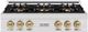 ZLINE Classic Autograph Edition 36" Stainless Steel Gas Rangetop with Champagne Bronze Accents-0