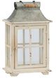 A & B Home Evelyn 2-Piece Gray/White Enclosed Lantern with Handle and Drawer Set-3