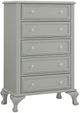 Elements International Jesse 3-Piece Grey Twin bedroom Set with Trundle -2
