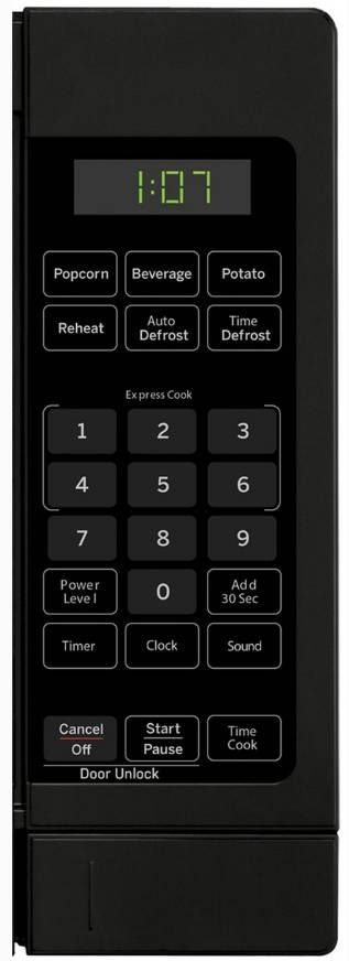 GE® 0.7 Cu. Ft. Black Countertop Microwave-1