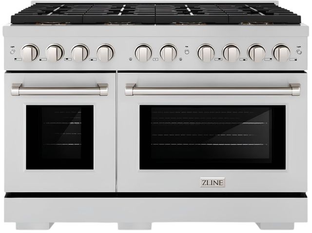 ZLINE Paramount Series 48" Stainless Steel Pro Style Dual Fuel Range with 8 Burner DuoPro™ Cooktop and Dual Ovens -0