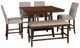 Powell® Seneca 6-Piece Brown/Tan Counter Dining Set-0