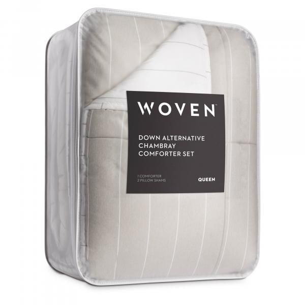 Malouf® Woven Chambray Birch California King Comforter Set-2