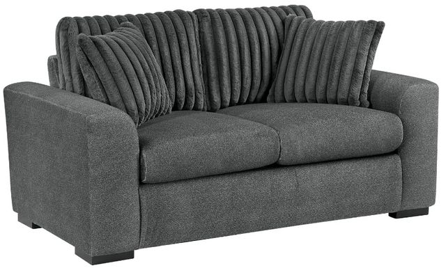 Homelegance® Athena Dark Gray Loveseat-0