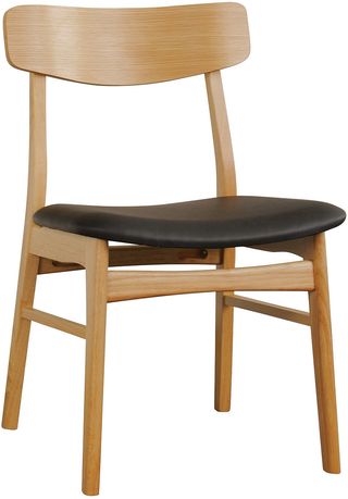 Winners Only® Rocca Natural Oak Side Chair with Side Rails