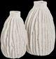Uttermost® Ivory Ridge 2-Piece Ivory Vase Set-0