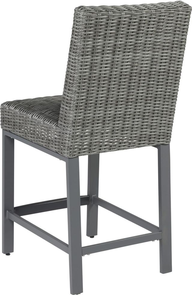 Signature Design by Ashley® Palazzo Gray Outdoor Barstool-3