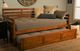 Kodiak Furniture Boho Linen Stone/Barbados Twin Daybed with Trundle Bed and Mattresses-1