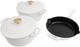 ZLINE 5-Piece White Matte Enameled Cast Iron Cookware Set-0