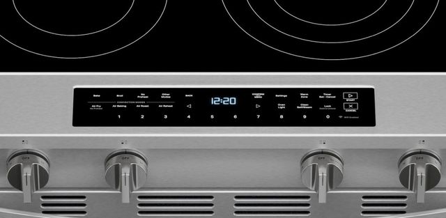 Whirlpool® 30" Fingerprint Resistant Stainless Steel Slide-In Electric Range with Air Cooking Technology, No Preheat Air Fry, WipeClean™ Coating, Steam/Self Clean and High Speed Preheat-1