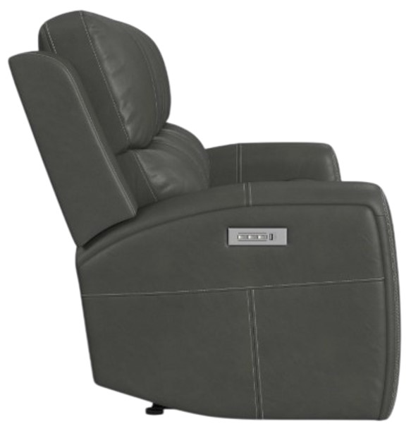 Flexsteel® Linden Charcoal Power Reclining Sofa with Power