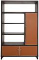 Michael Amini® 21 Cosmopolitan™ Diablo Orange/Umber Right-Door Bookcase-1