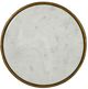 Furniture Classics Haines White Side Table with Gold Base-2