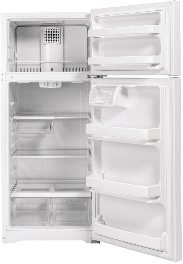 GE® 28" 17.5 Cu. Ft. White Top Freezer Refrigerator-2