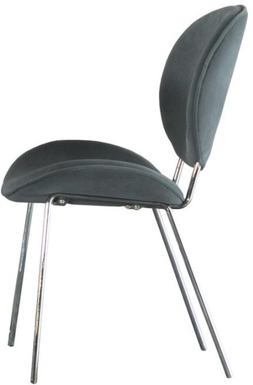 Coaster® Retro 2-Piece Grey Dining Side Chairs-1