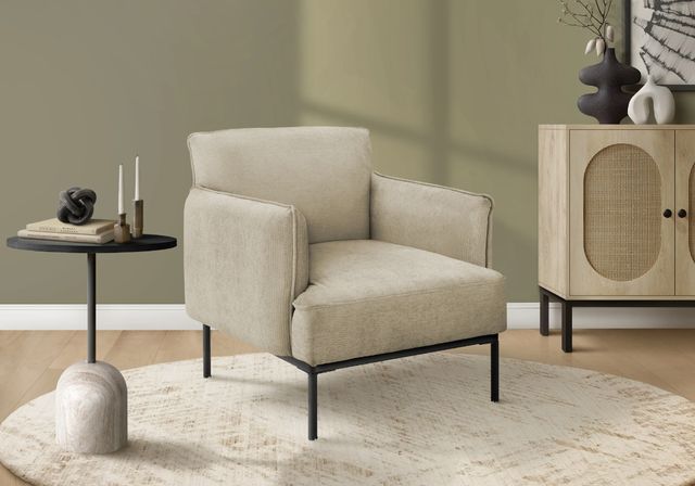 Monarch Specialties Inc. Beige 33" Accent Chair-1