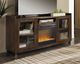 Signature Design by Ashley® Starmore Brown 70" TV Stand with Electric Fireplace Insert-5