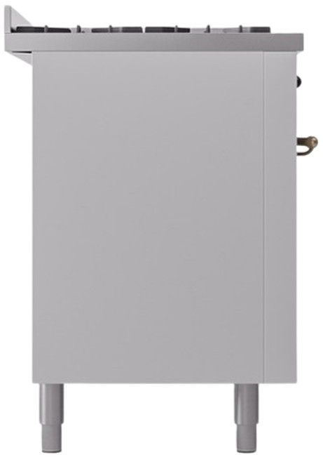 Ilve® Nostalgie II Series 60" White Pro Style Dual Fuel Range-2