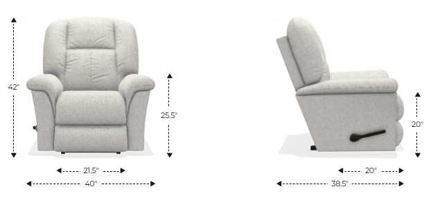 La-Z-Boy® Jasper Umber Leather Manual Rocking Recliner-2