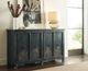 Hammary® Hidden Treasures Charcoal Four Door Console-1