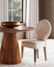 Bassett Mirror Farrah 2-Piece Porcelain White Dining Chair-3
