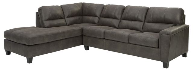 Signature Design by Ashley® Navi 2-Piece Smoke Living Room Seating Set-1