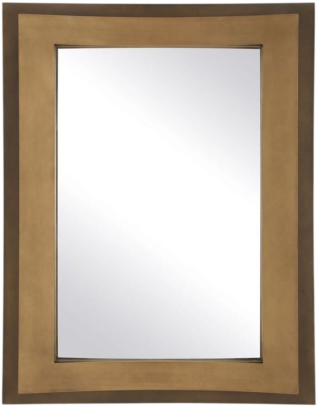 Uttermost® Around The Bend Brown/Golden Bronze Mirror-0