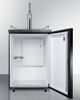 Summit® Commercial Series 5.6 Cu. Ft. Black Coffee Kegerator-1