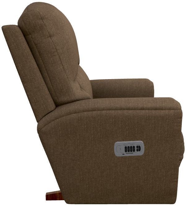 La-Z-Boy® Cassian Suede Power Rocking Recliner with Headrest and Lumbar-3