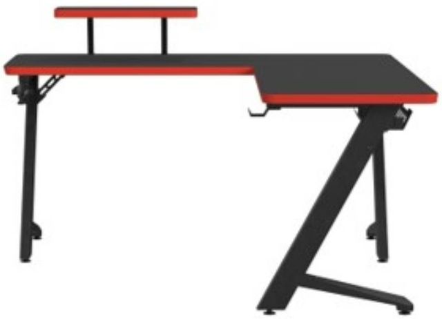 Elements International Waterside Black Computer Desk-3