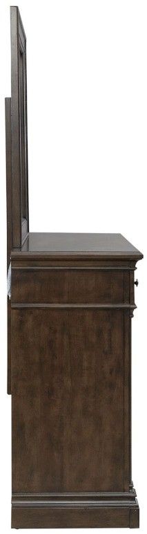 Liberty Furniture Arden Road Satin Cherry Dresser and Mirror-3
