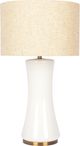 Northfield Living Cascade Beige/White Table Lamp with Golden Base-0
