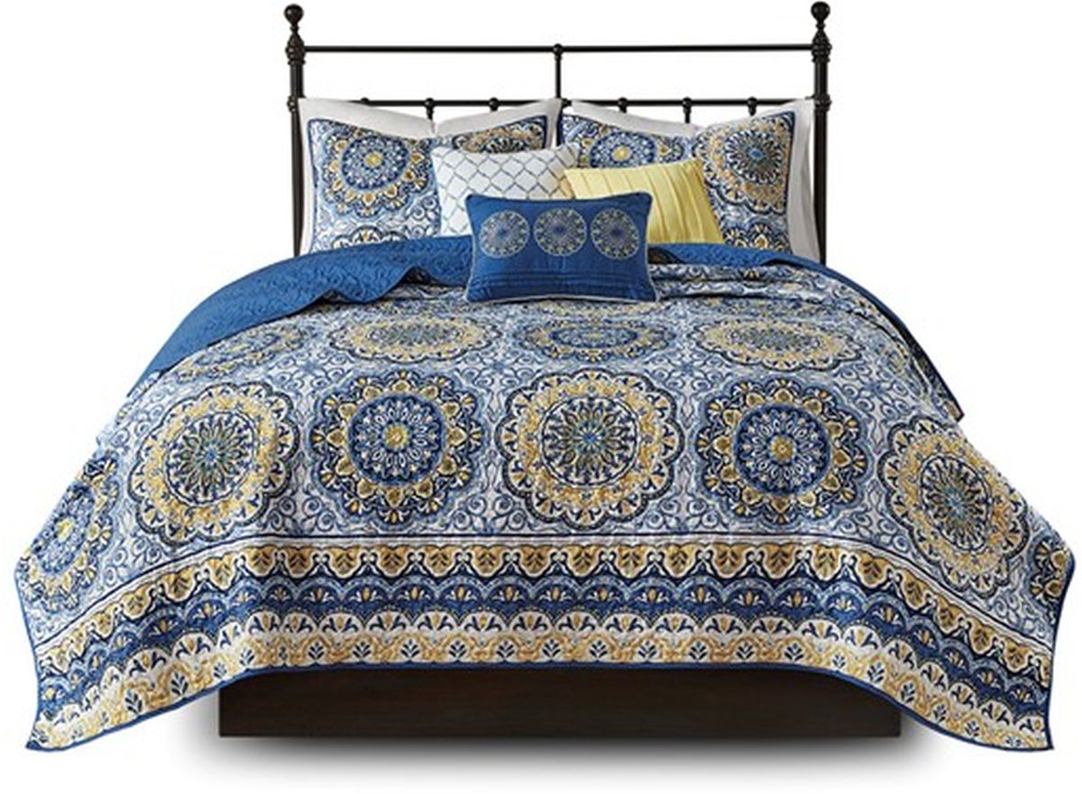 Madison Park outlet Tangiers Quilt Modern Classic Design King/Cal King(104