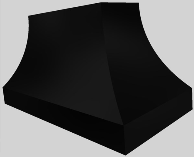 Vent-A-Hood® Designer Series 54" Black Island Range Hood-3