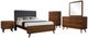 Coaster® Robyn 5-Piece Dark Gray/Dark Walnut Full Bedroom Set-0