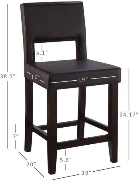 Linon Vega Espresso Counter Stool-2